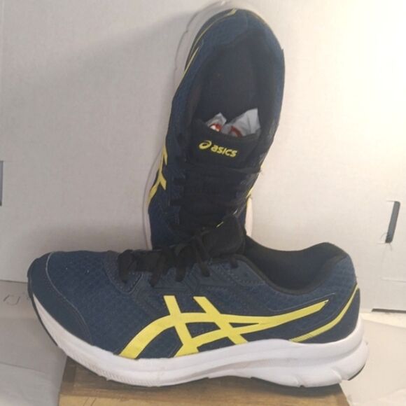 Asics Jolt 3 Women's Blue Yellow Mesh Running Shoe 6.5 - Picture 3 of 10